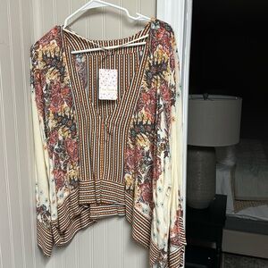 Free people deep the flow shirt.